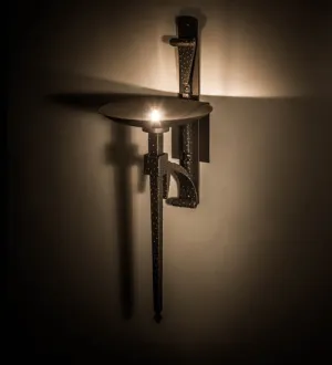 13"W Gothic Bobeche Wall Sconce