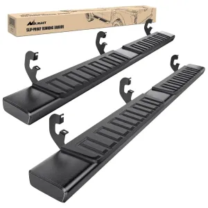 2019-2024 Chevy Silverado/GMC Sierra 1500 Crew Cab 2020-2024 Silverado/GMC Sierra 2500HD 3500HD Running Boards 6 Inch Aluminum Bolt-on Side Step Nerf Bars Running Boards