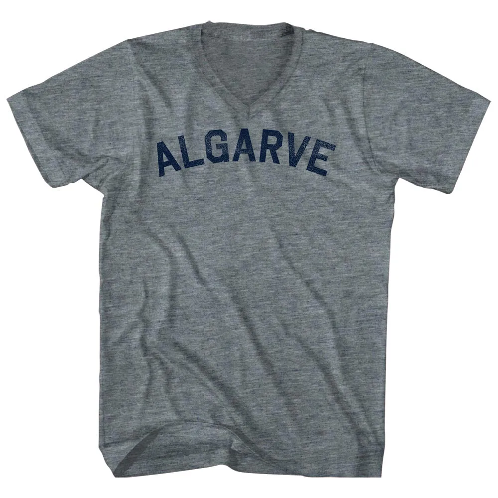 Algarve Tri-Blend V-neck Womens Junior Cut T-shirt