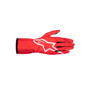ALPINESTARS 3550625-3082-M Gloves for Karting Tech-1 K Race V2, Red / White / Burgundy, Size M
