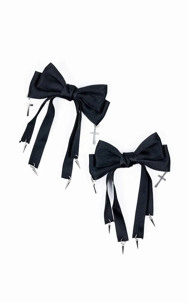 Bless This Mess Bow Hair Clip