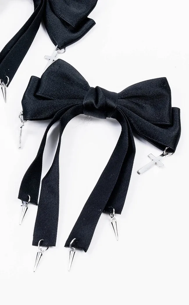 Bless This Mess Bow Hair Clip