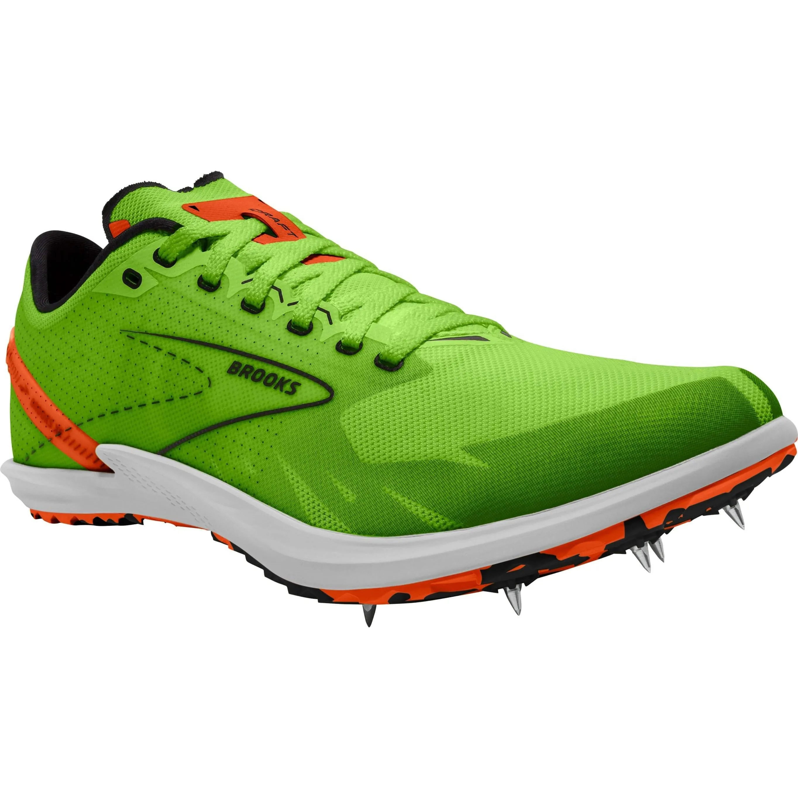 Brooks Draft XC Cross Country Spikes - Green