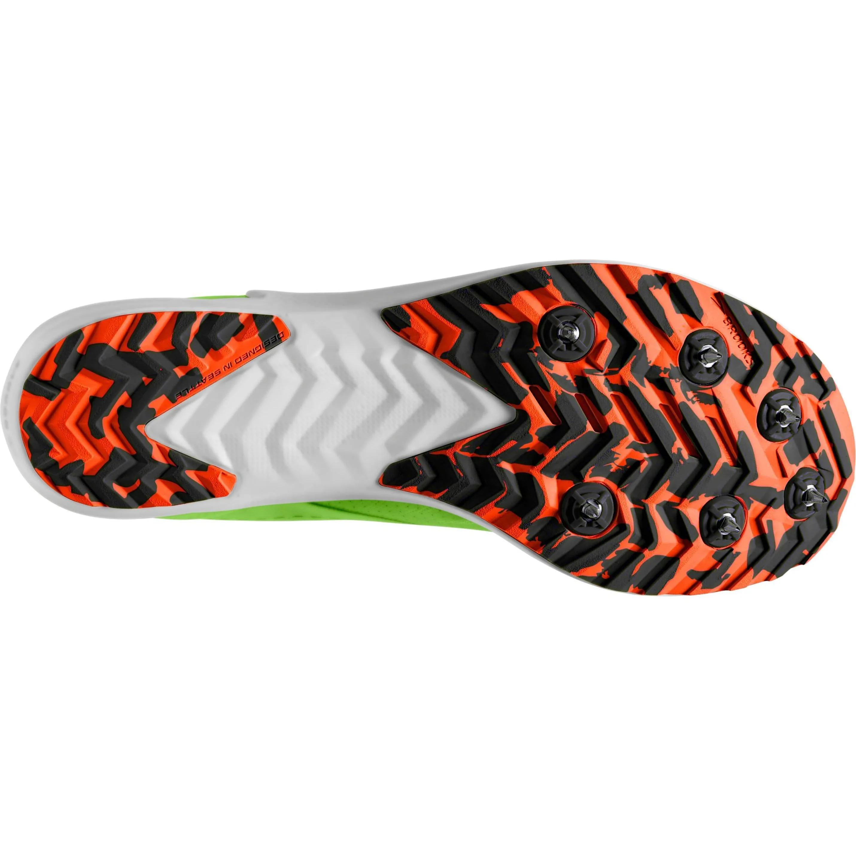 Brooks Draft XC Cross Country Spikes - Green