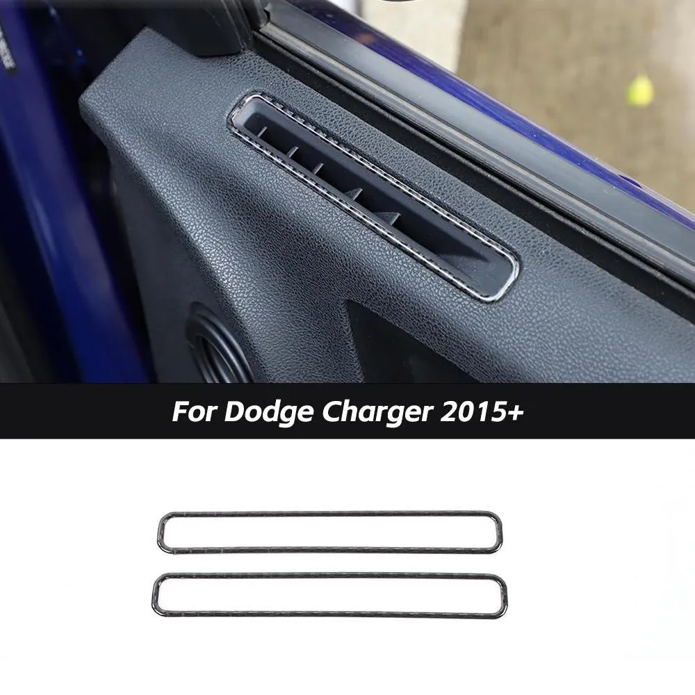 Carbon Fiber Interior Air Vent Outlet Cover Trim For Dodge Charger 2015  Accessories | CheroCar