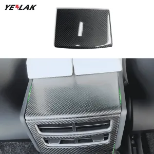 Carbon Fiber Rear Air Vent Upper Cover For Tesla Model S / X