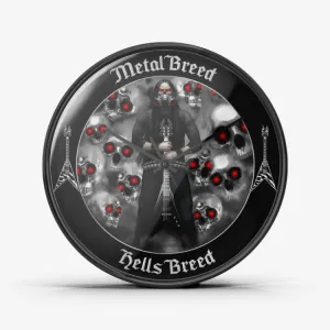 Chrome Skull Hells Breed Red Eye Light Cloud Wall Clock Silent Non Ticking Quality Quartz