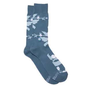 Conscious Step Socks Support Mental Health - Blue Flora