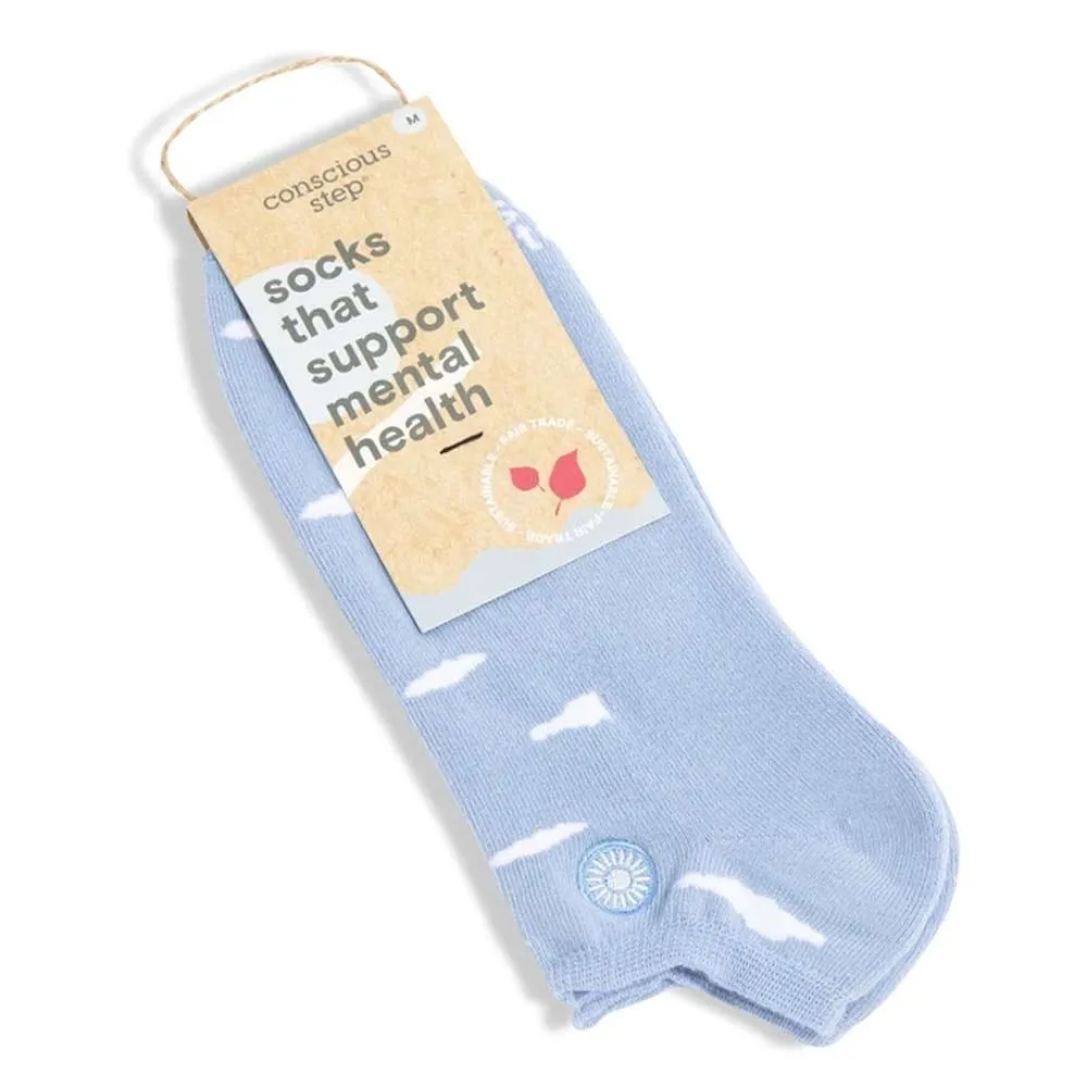 Conscious Step Socks Support Mental Health - Clouds Ankle