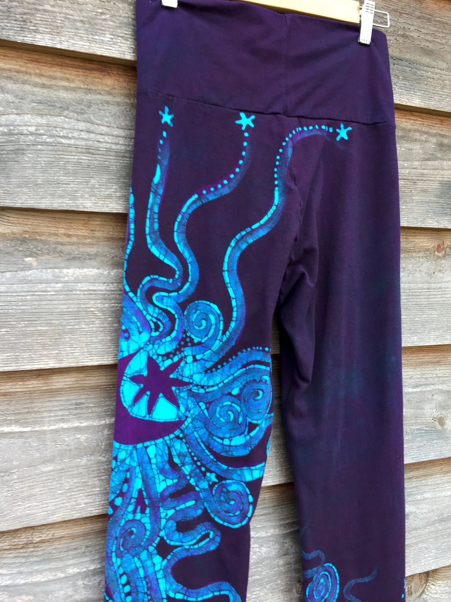 Deep Blue and Purple Batik Pants