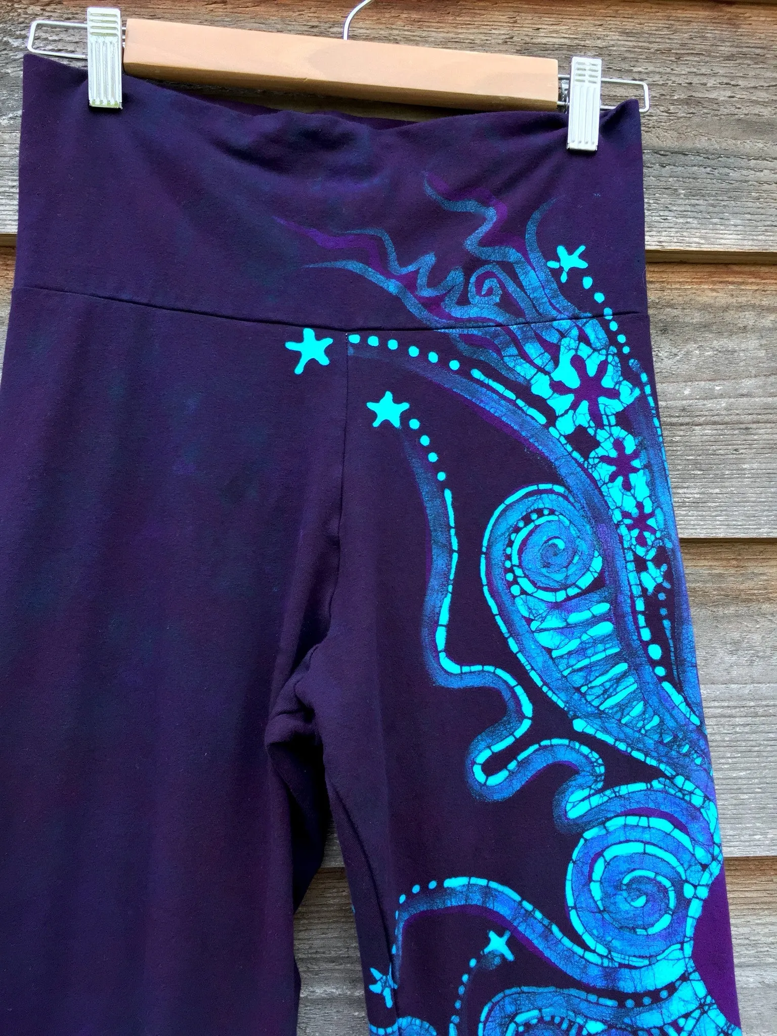 Deep Blue and Purple Batik Pants