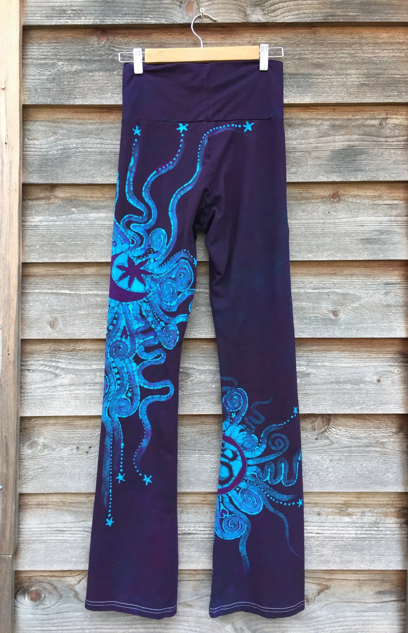 Deep Blue and Purple Batik Pants