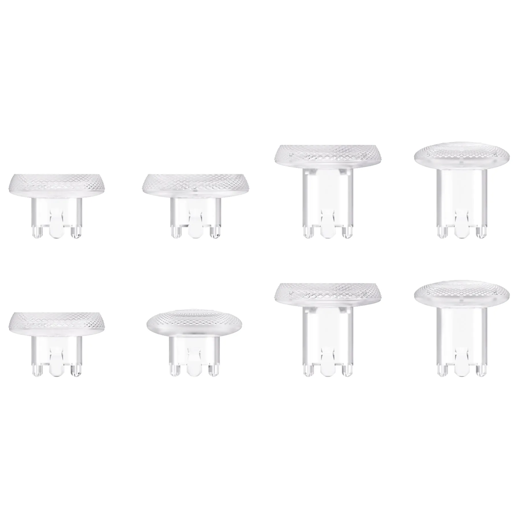 eXtremeRate ThumbsGear Interchangeable Thumbsticks for PS5 Edge Controller - Clear - XCKEGM003