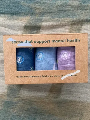 Fairtrade Socks That Support Mental Health Box of three