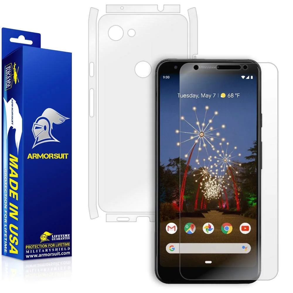 Google Pixel 3a Screen Protector   Full Body Skin Protector