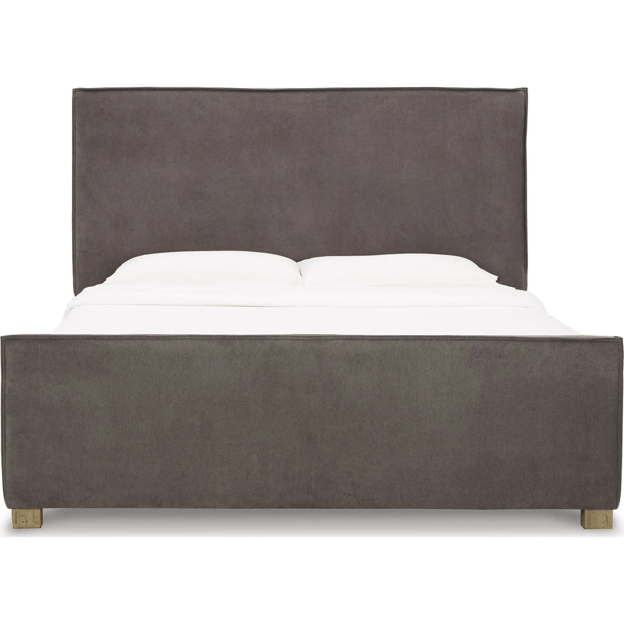 Krystanza Upholstered Bed - Weathered Gray