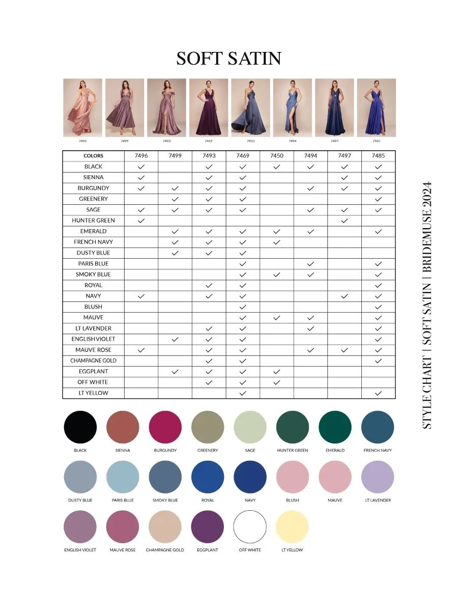 Ladivine 7469 Long Bridesmaids Dress Simple Slit Satin Formal Dress V Neck A Line Evening Gown