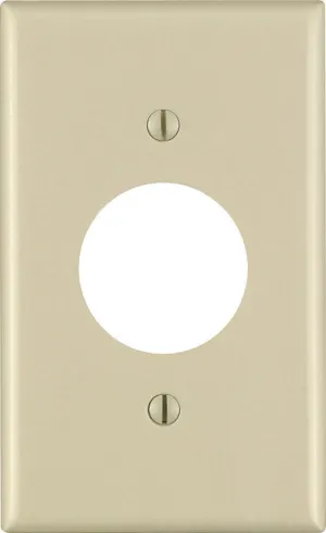 Leviton Ivory 1 gang Thermoset Plastic Outlet Wall Plate 1 pk