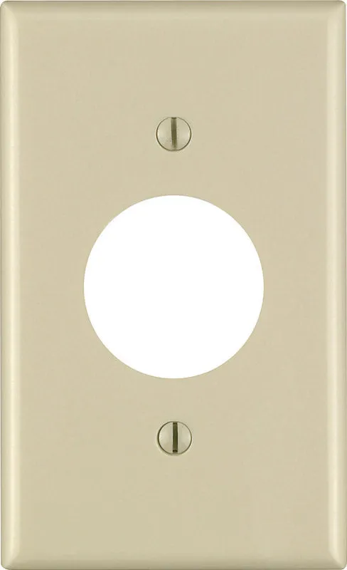 Leviton Ivory 1 gang Thermoset Plastic Outlet Wall Plate 1 pk