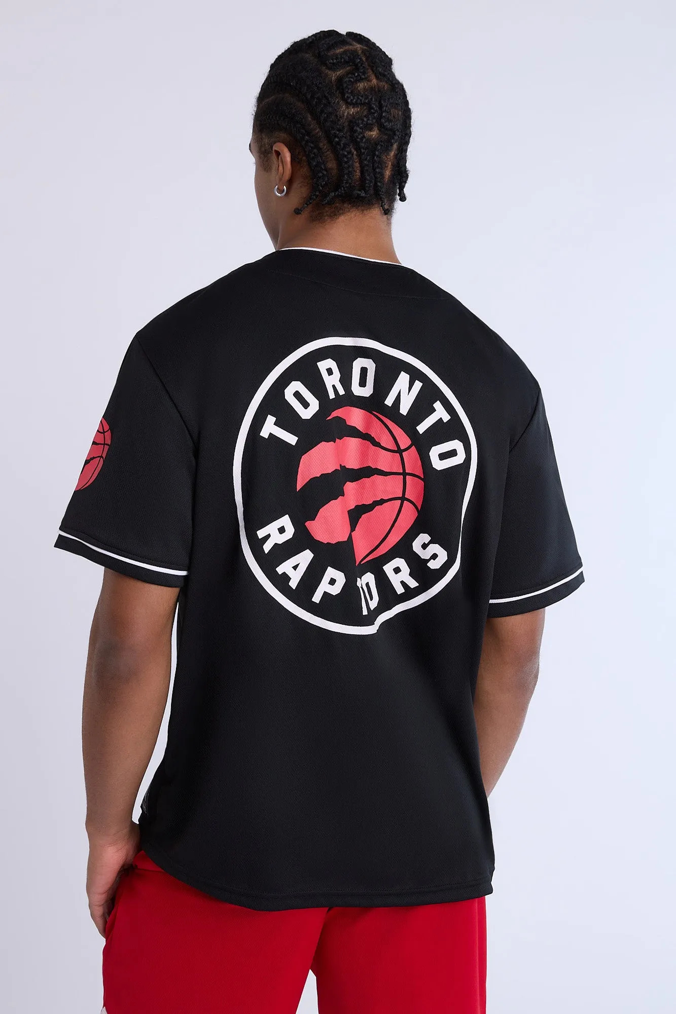 Mens Toronto Raptors Black Mesh Jersey
