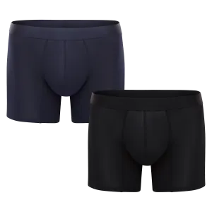 Navy & Black No Show Duo LONG