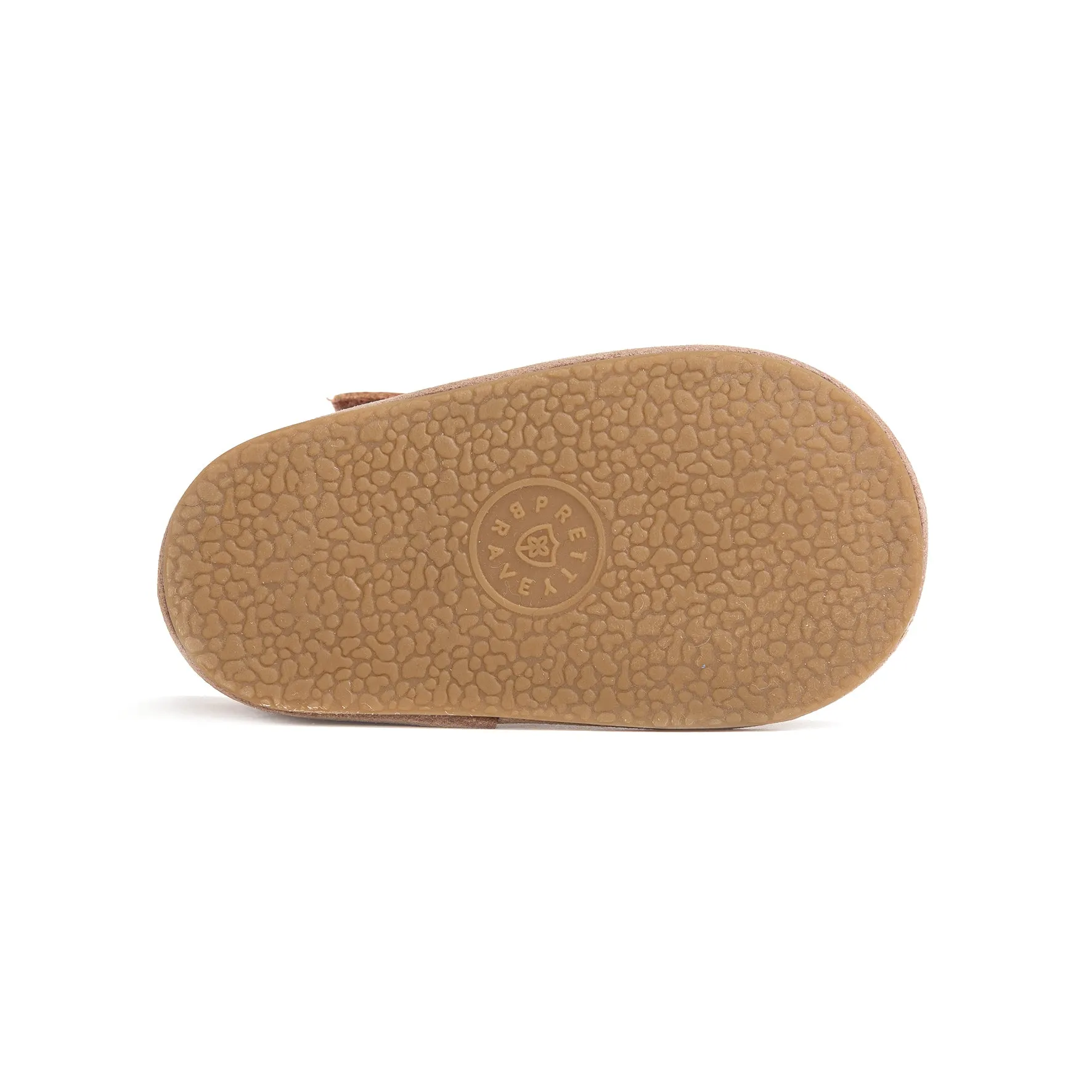 Pretty Brave Leather Baby Moccasin Shoes - Taupe