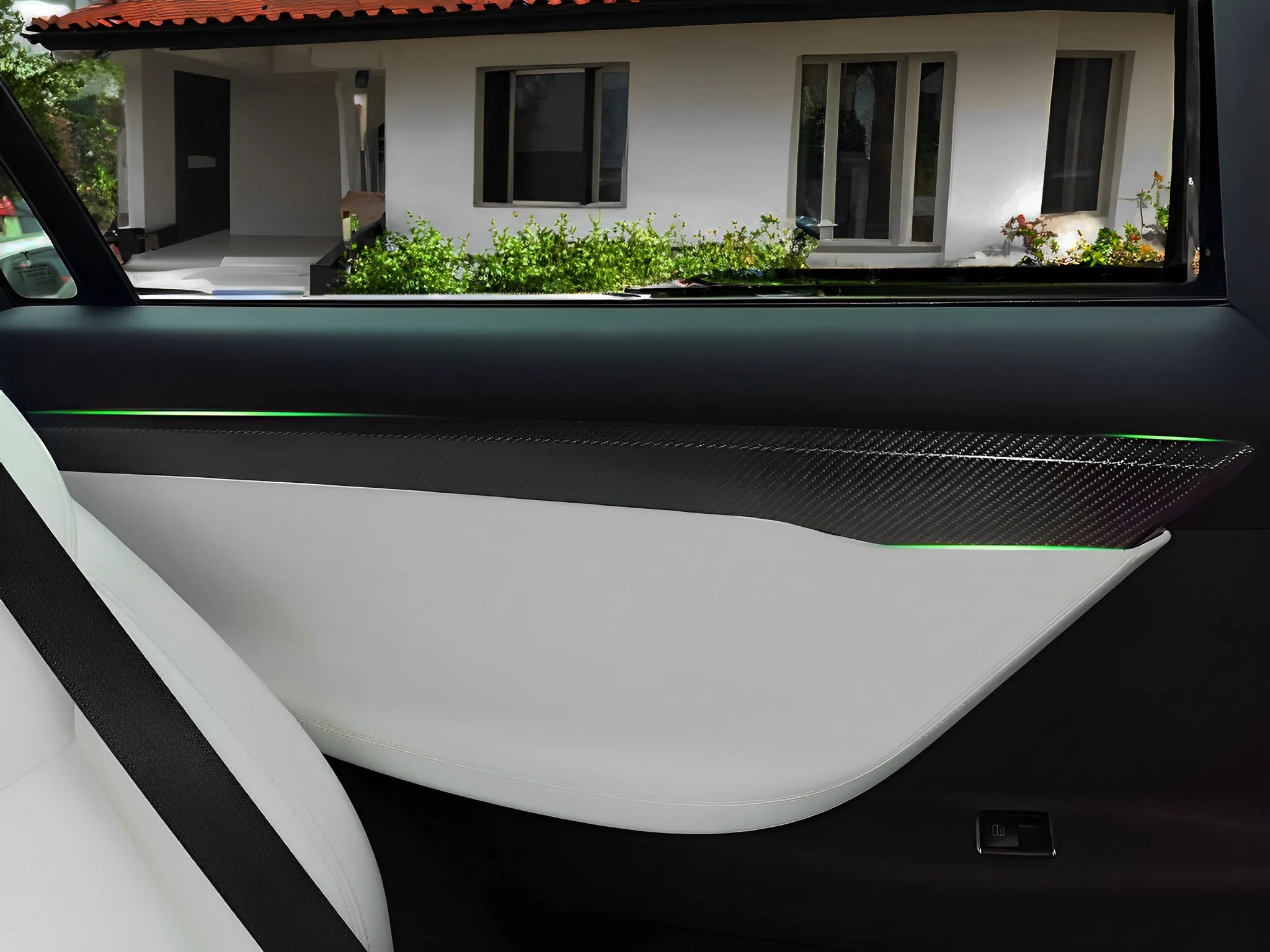 Real Carbon Fiber Door Trims For Tesla Pre-Refresh Model X 2015-2021