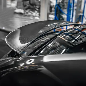 Real Carbon Fiber Model X Wing Spoiler Overlay 2016-2025