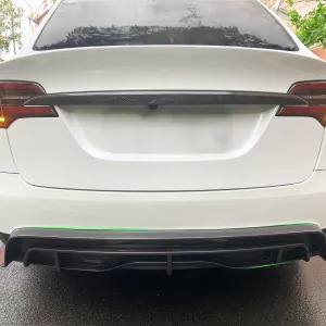 Real Carbon Fiber Rear Diffuser For 2021  Model X