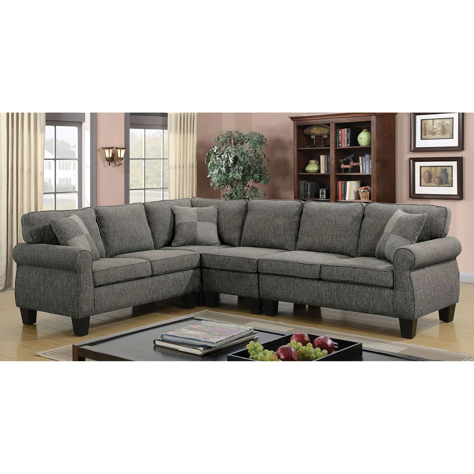 Rhian Dark Gray Sectional