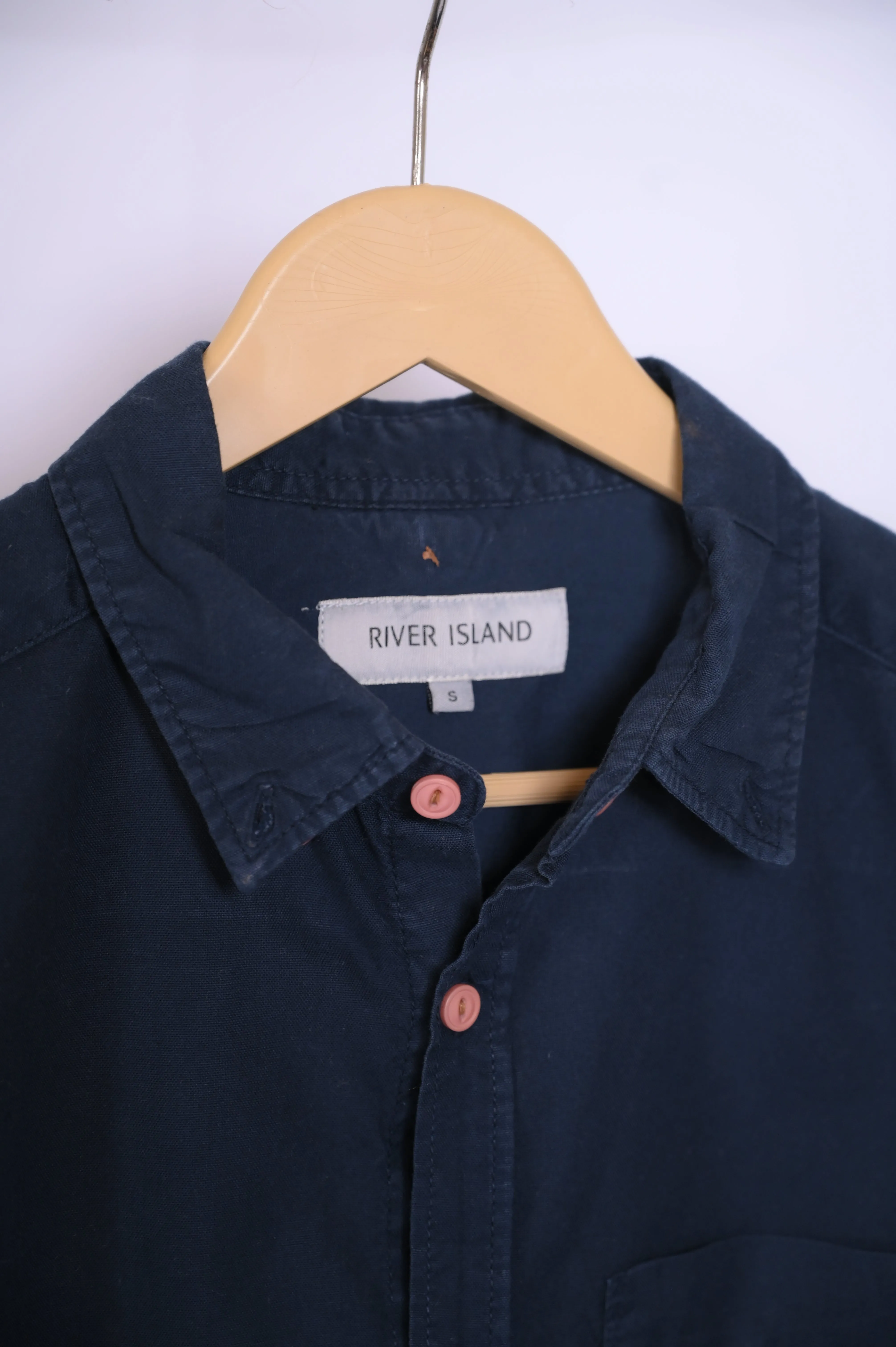 River Island Navy Blue Shirt