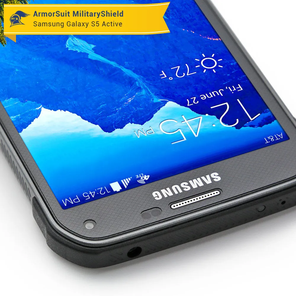 Samsung Galaxy S5 Active Screen Protector   Carbon Fiber Film Protector