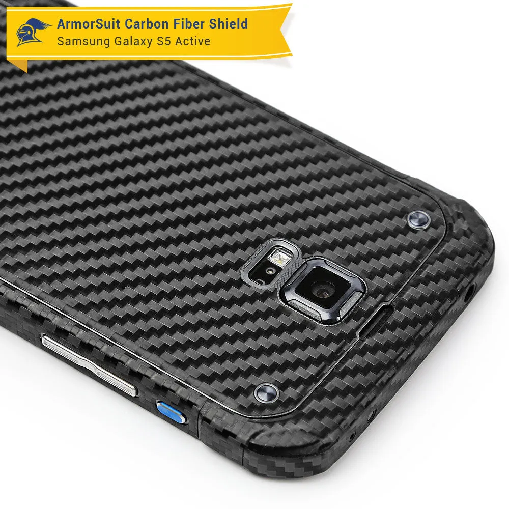 Samsung Galaxy S5 Active Screen Protector   Carbon Fiber Film Protector