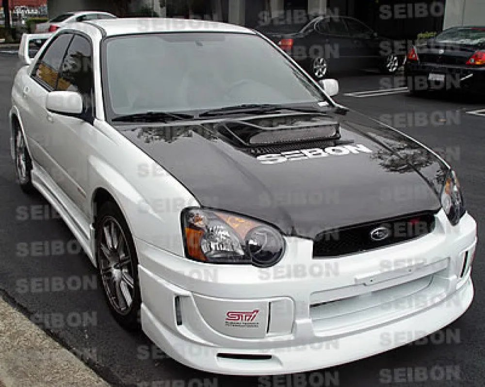 SEIBON Carbon Fiber Hood Subaru Impreza / WRX / WRX STi (04-05) CW Vented/CWII Vented/OEM/RC/RS Style