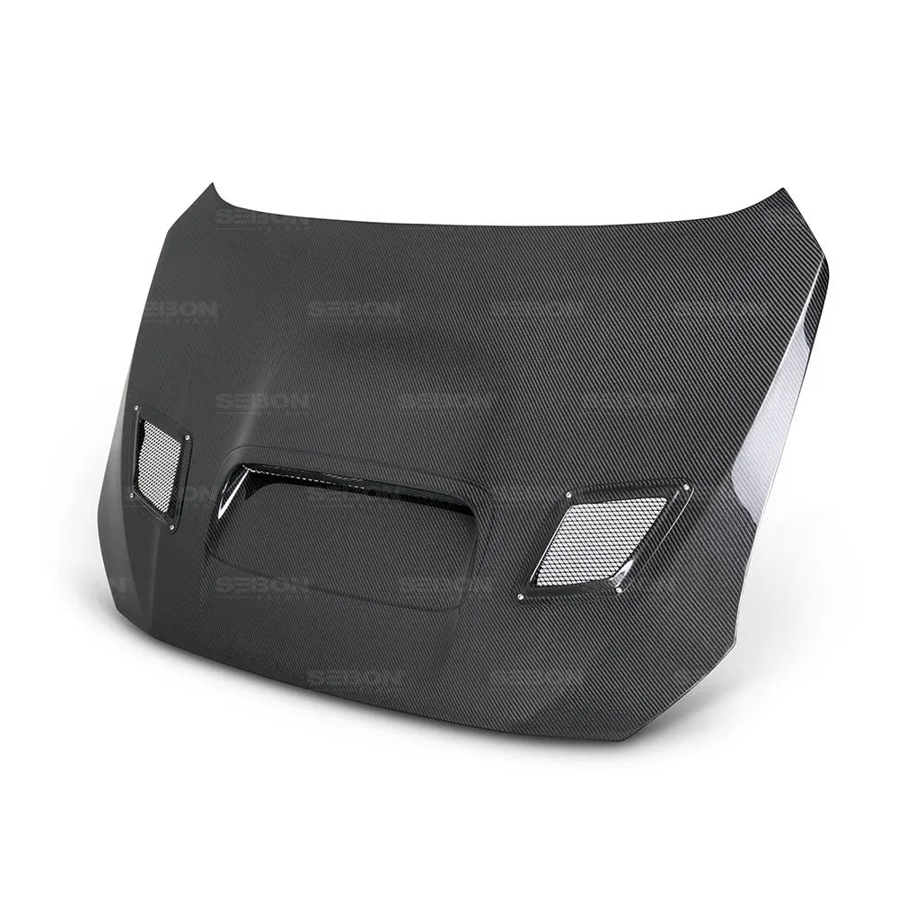SEIBON Carbon Fiber Hood Subaru WRX / WRX STi Sedan (15-21) CS/CW Vented/OE Style