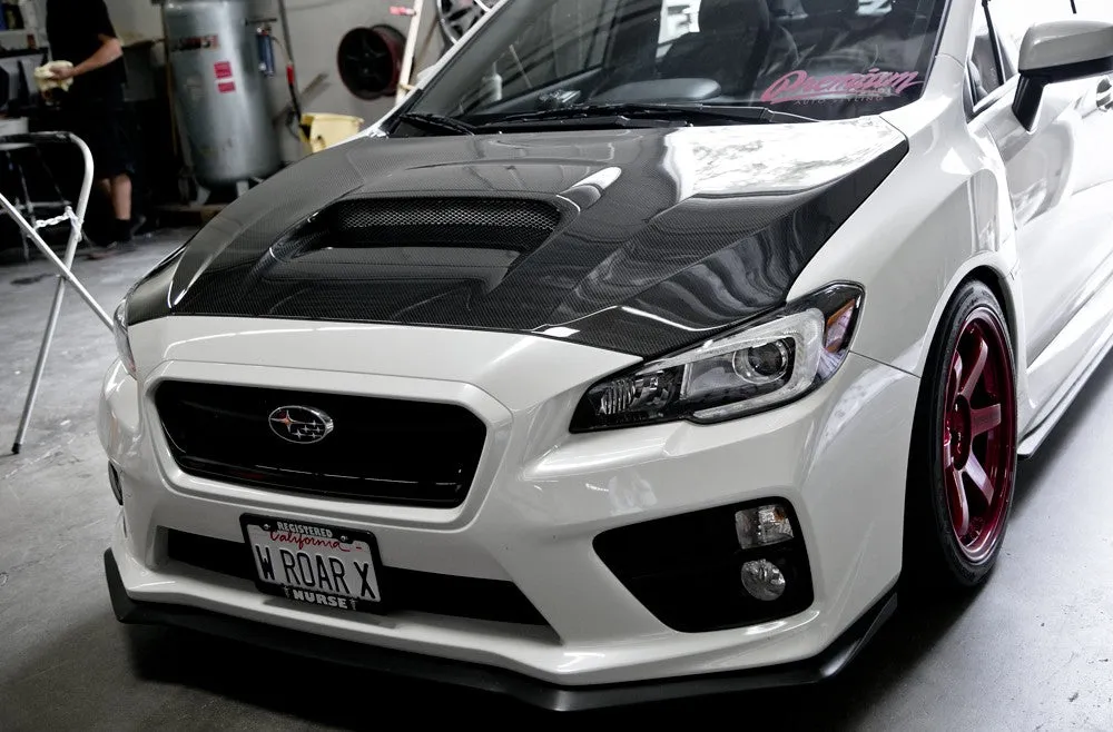 SEIBON Carbon Fiber Hood Subaru WRX / WRX STi Sedan (15-21) CS/CW Vented/OE Style