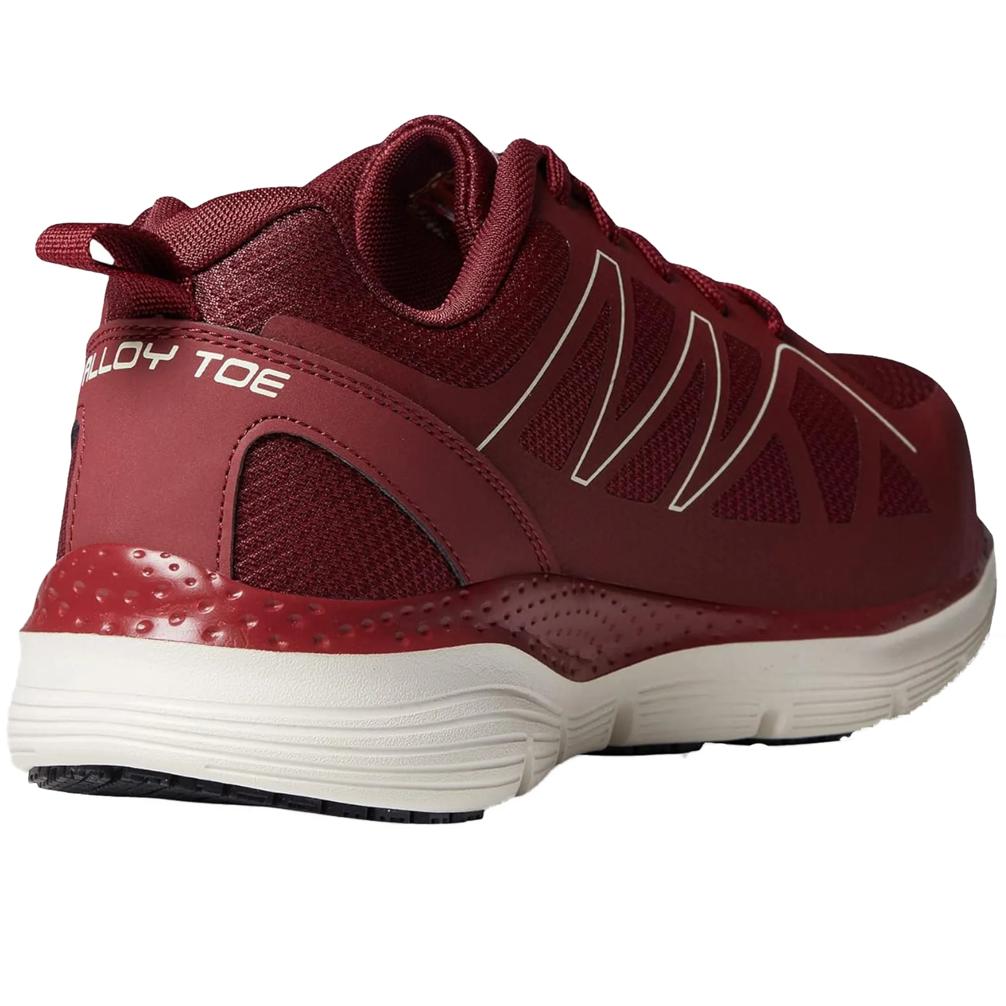 Skechers Men's 200152 Arch Fit SR Vigorit Burgundy Safety Toe Work Shoes