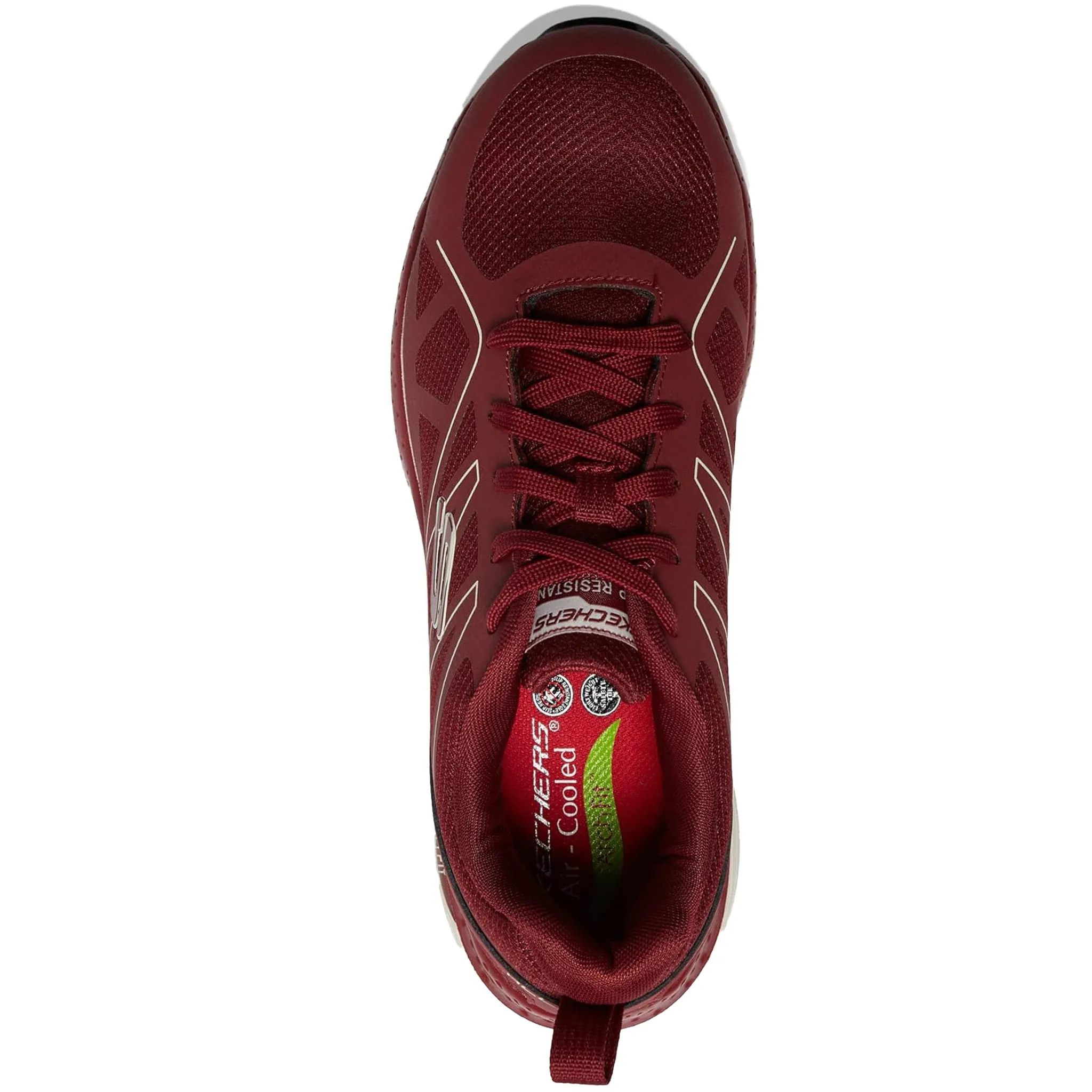 Skechers Men's 200152 Arch Fit SR Vigorit Burgundy Safety Toe Work Shoes