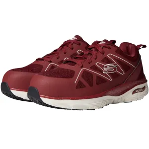 Skechers Men's 200152 Arch Fit SR Vigorit Burgundy Safety Toe Work Shoes