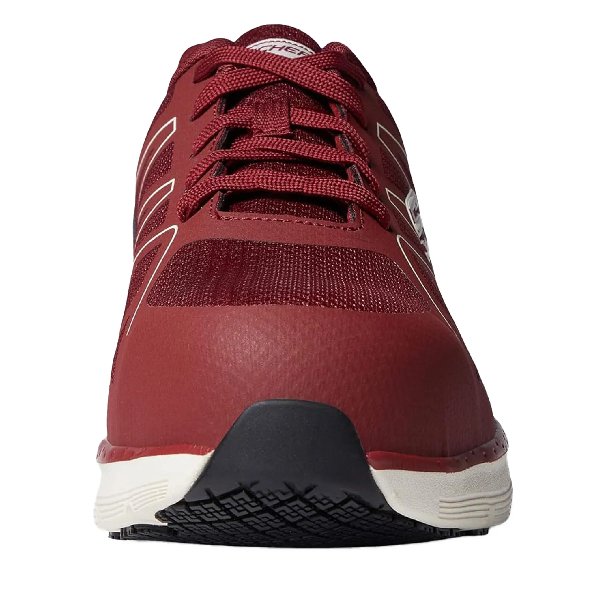 Skechers Men's 200152 Arch Fit SR Vigorit Burgundy Safety Toe Work Shoes