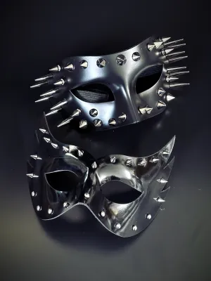 Spike Mask Set - Black/Silver