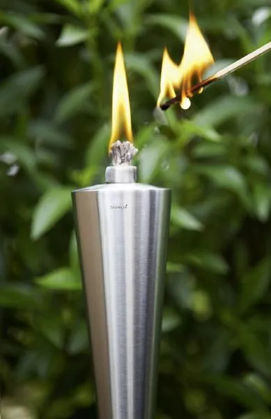 Stainless Steel Outdoor Garden Torch - Cone