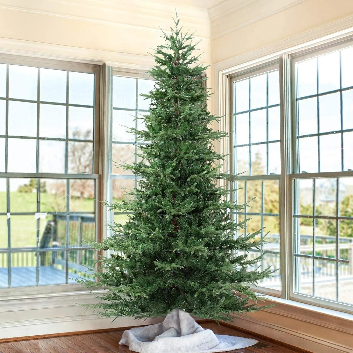 timeless 7.5ft Aspen Fir Artificial Christmas Tree Unlit Xmas Tree Artificial Christmas Tree Full 6.5' 6.5'