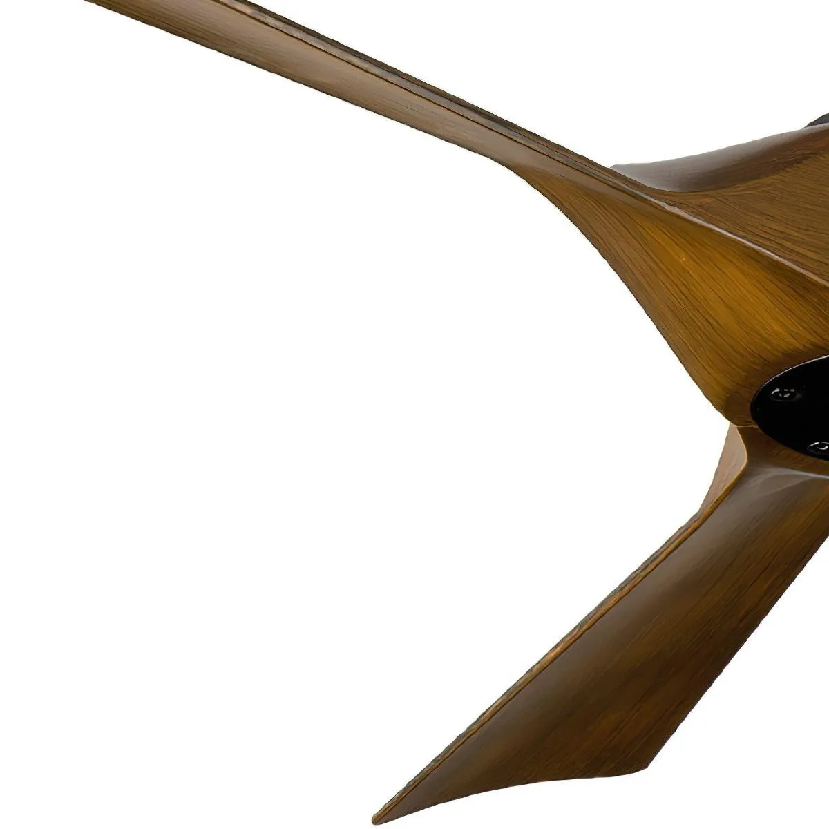 Torque 58 Inch Damp Rated Smart Ceiling Fan, Matte Black with Distressed Walnut Blades