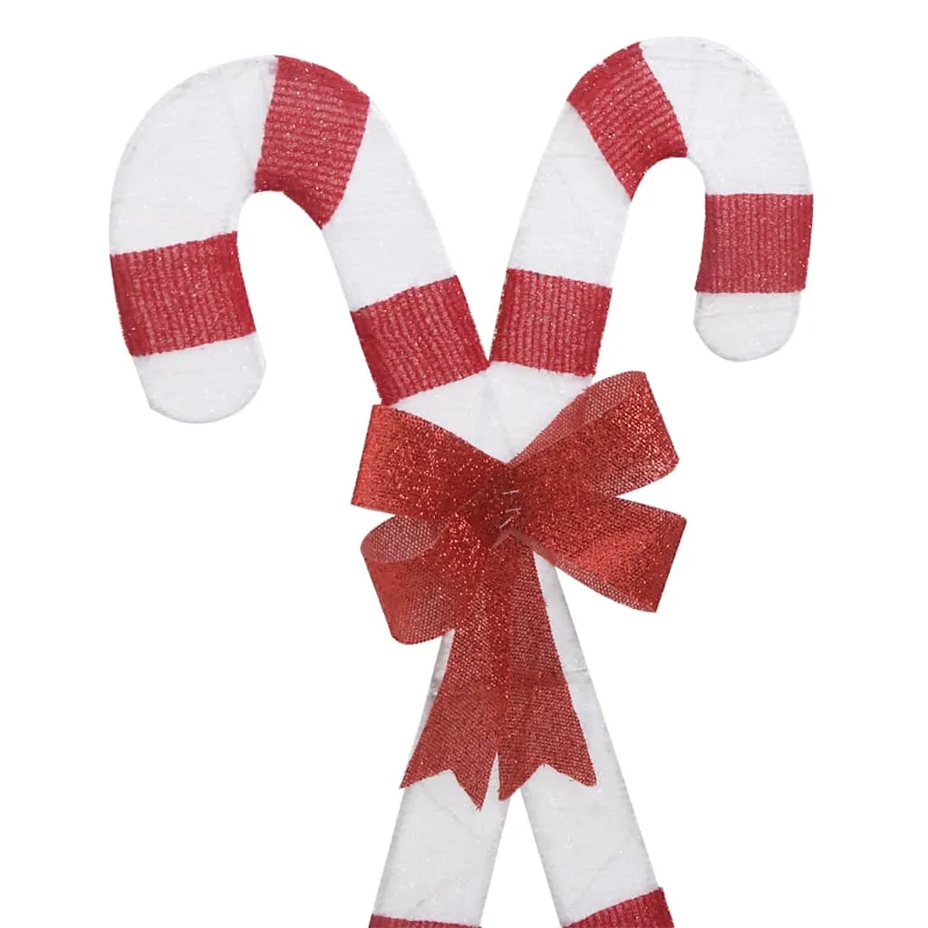 vidaXL Christmas Decoration Candy Cane 50 LEDs Warm White