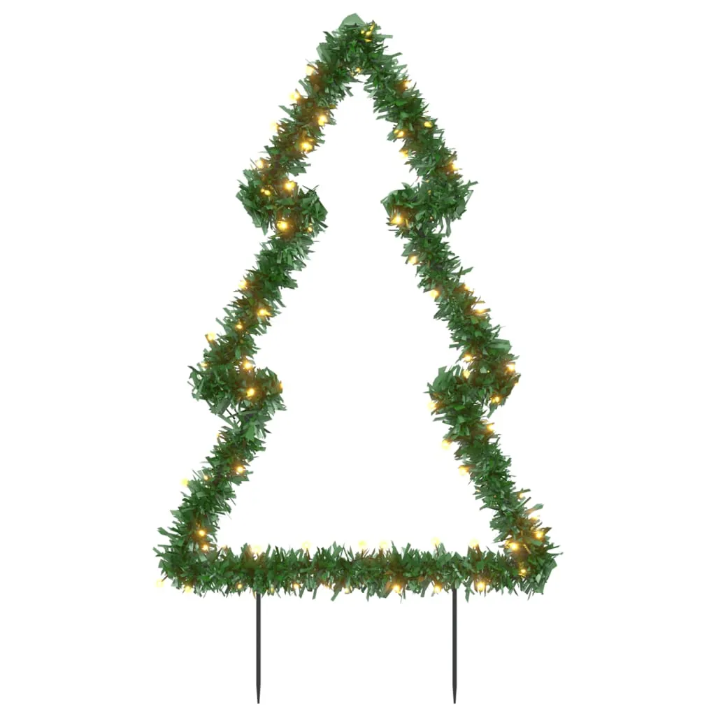vidaXL Christmas Light Decoration with Spikes Tree 80 LEDs 60 cm