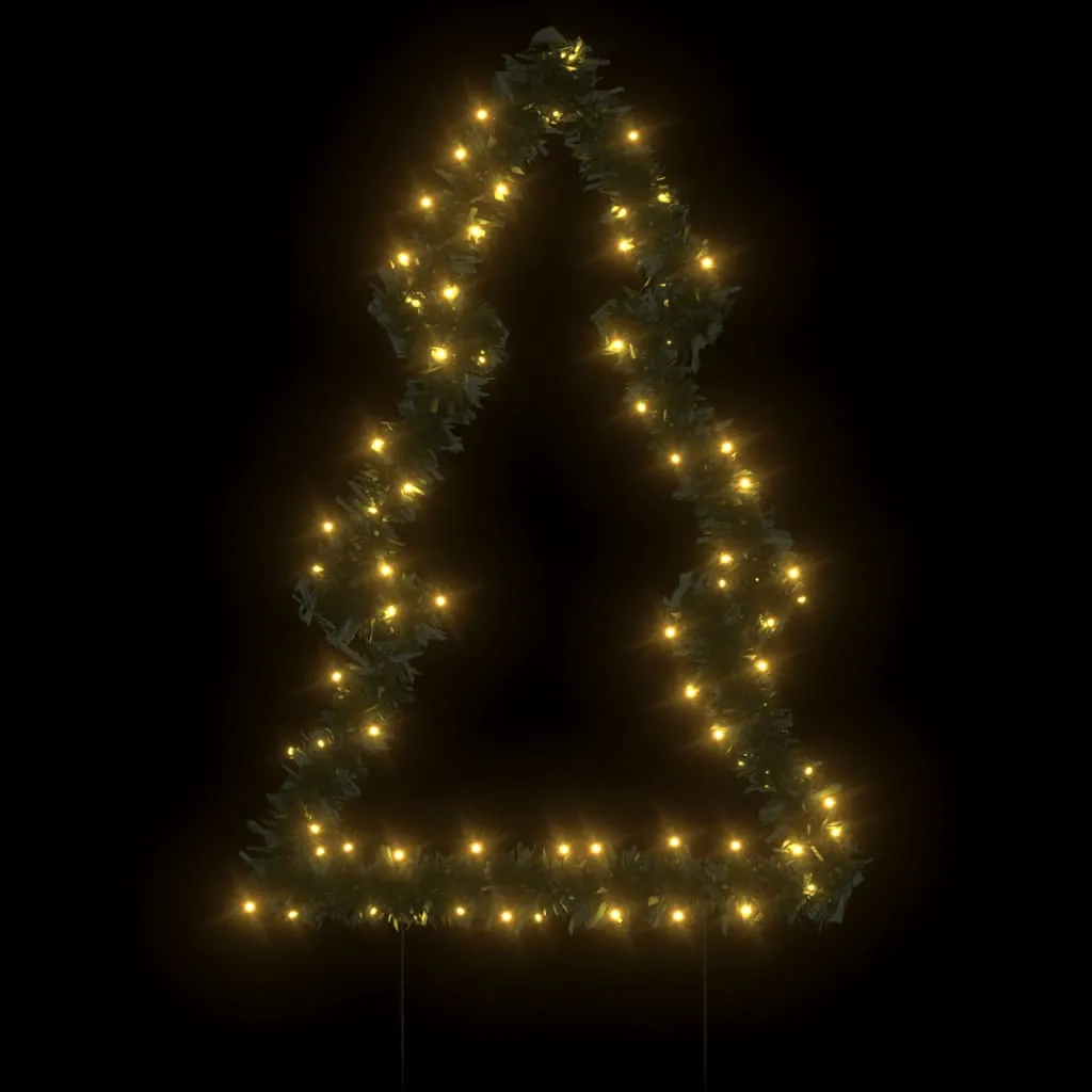 vidaXL Christmas Light Decoration with Spikes Tree 80 LEDs 60 cm