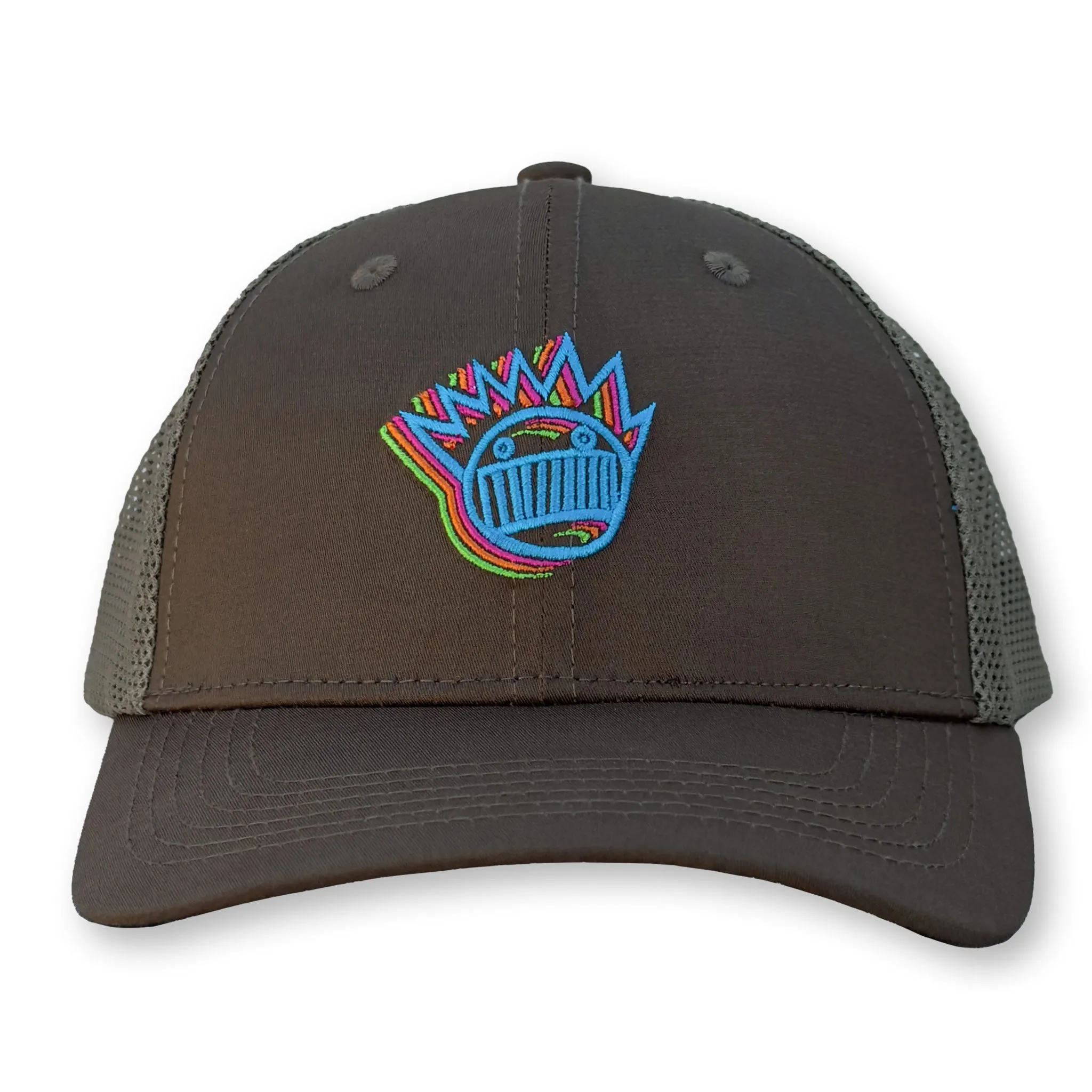 Ween Trucker Hat / Umber Polycotton Blend with Oat Mesh and Spree Boognish